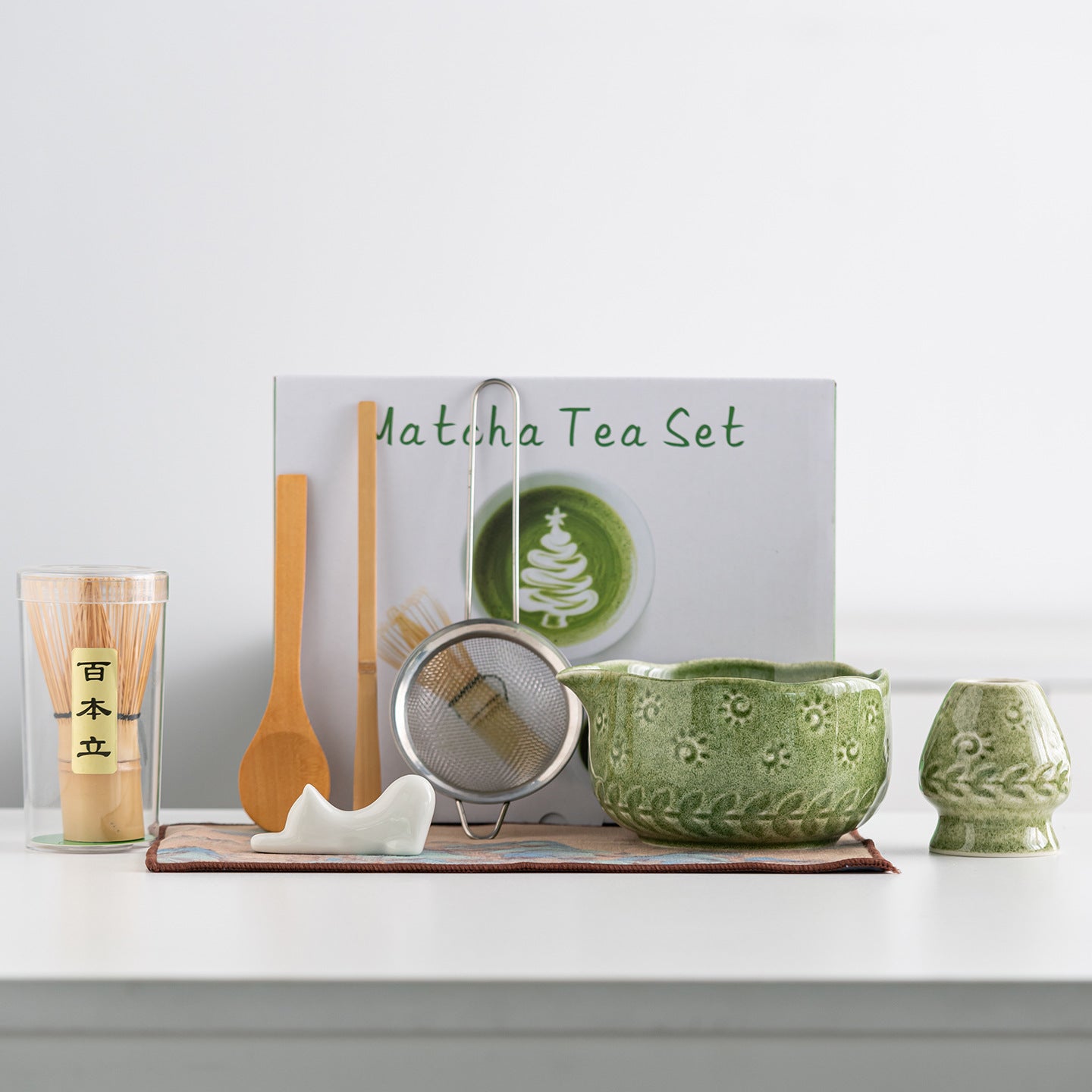 Sun and Wheat Ear Matcha Bowl